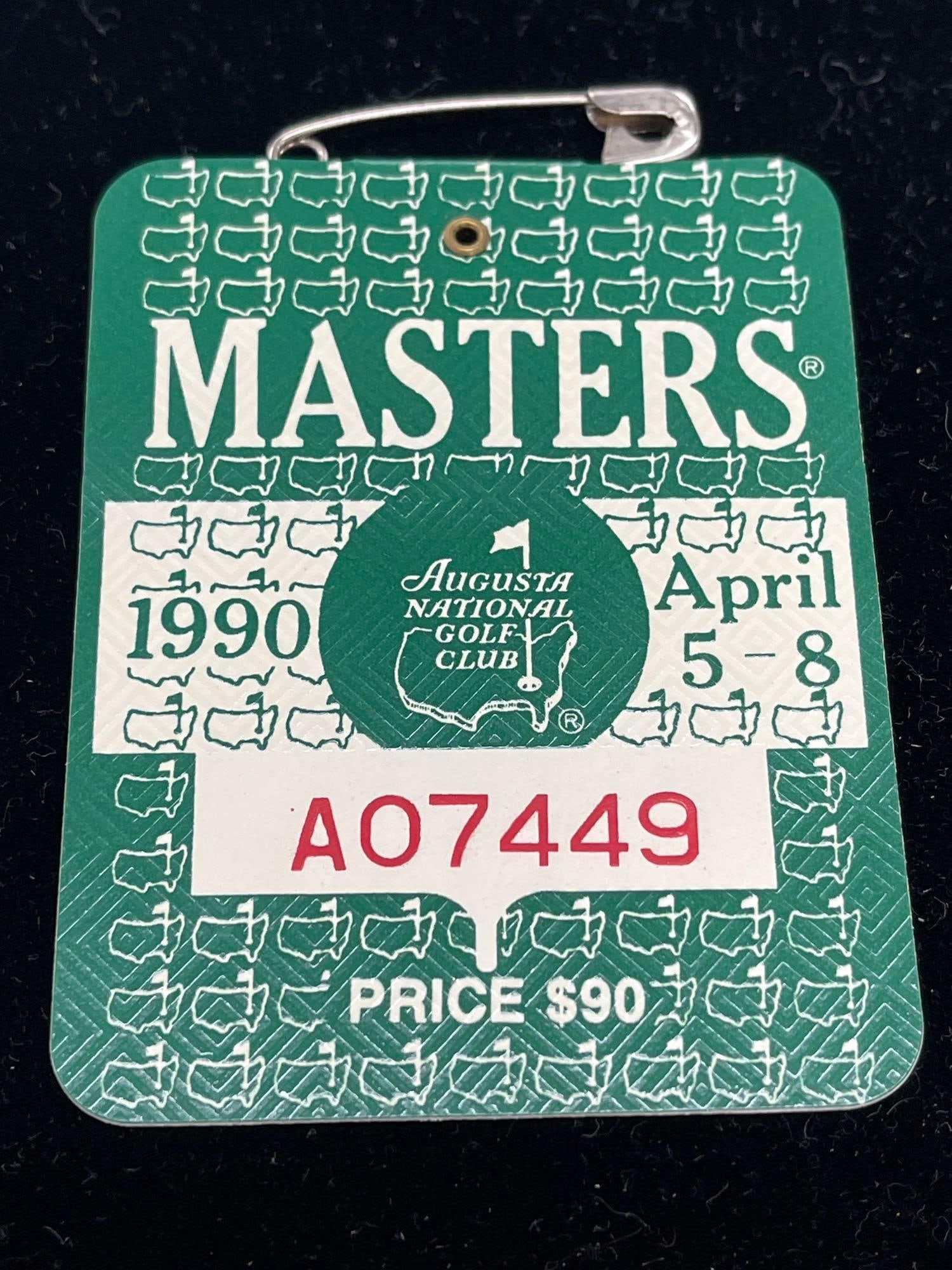 1990 Masters badge (1 of 2)