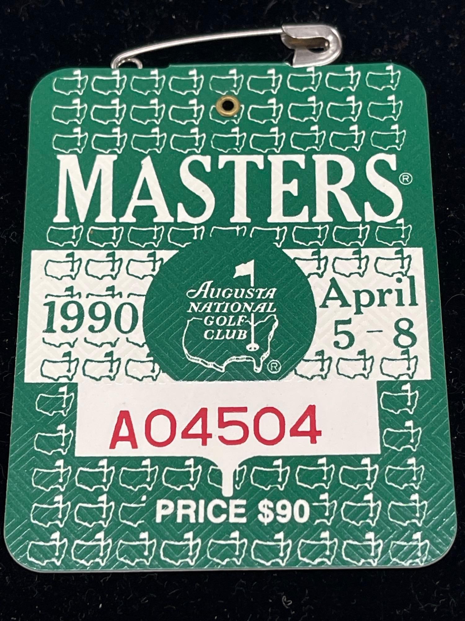 1990 Masters badge (1 of 2)