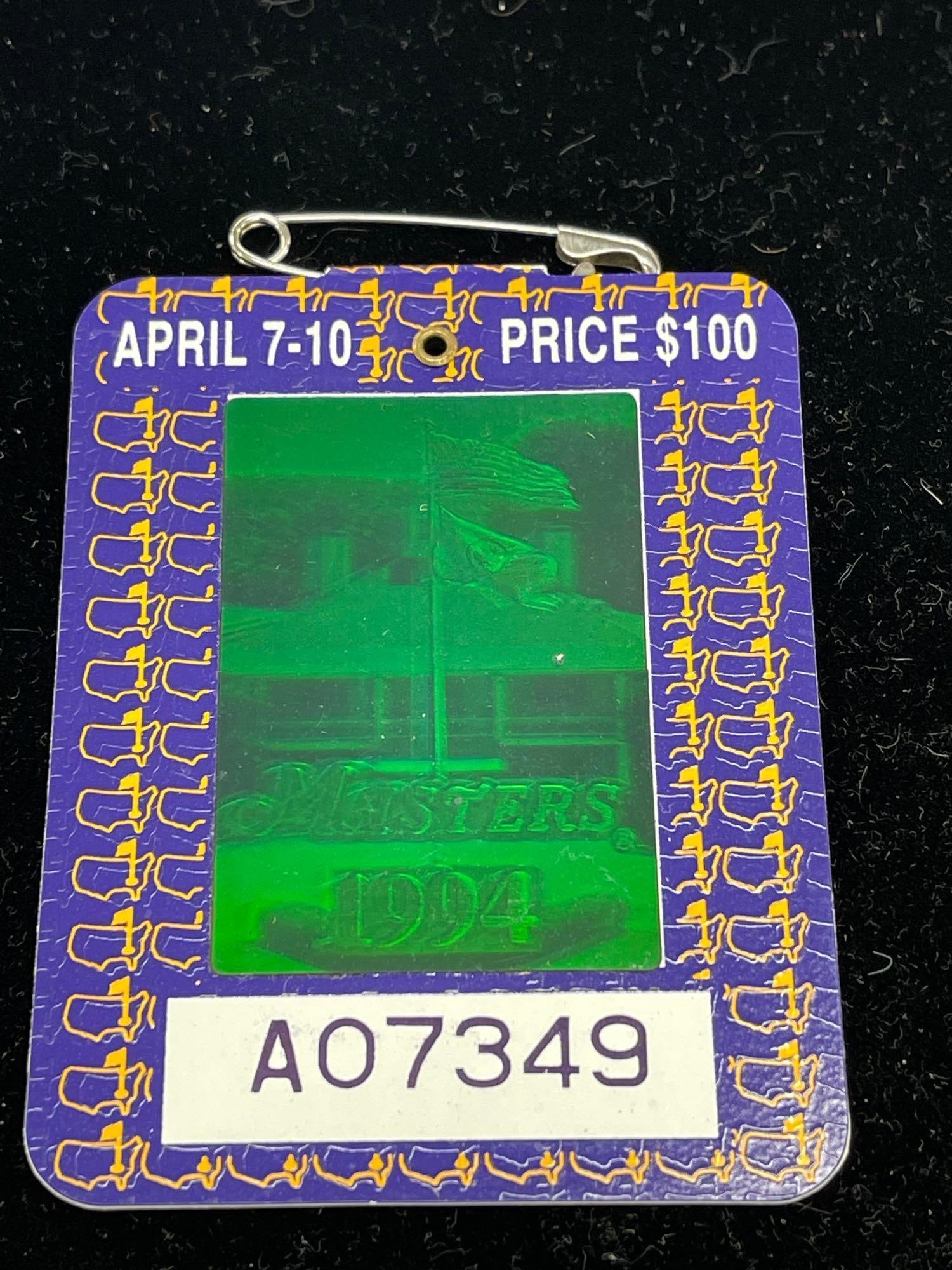 1994 Masters badge: 1994 Masters badge