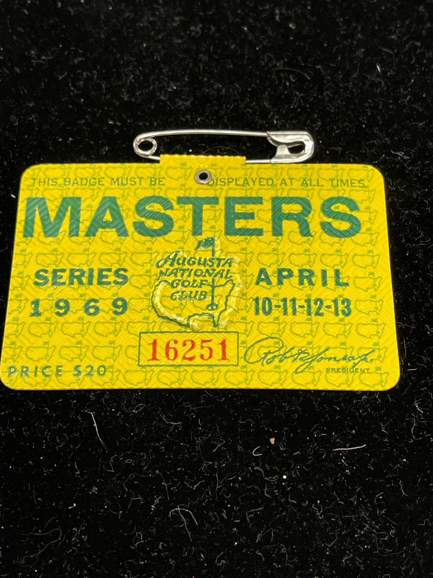 1969 Masters badge (1 of 2)