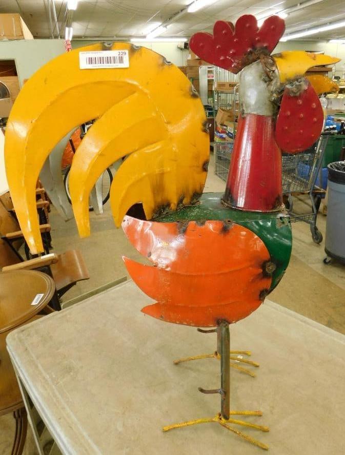 Mexican Metal Art - Rooster - 27" x 19" x 7" (1 of 8)
