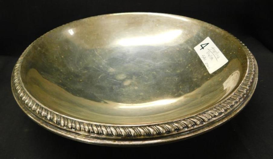Sterling Silver - English 11" Footed Bowl - 549 Grams: See Photos For Condition and Details