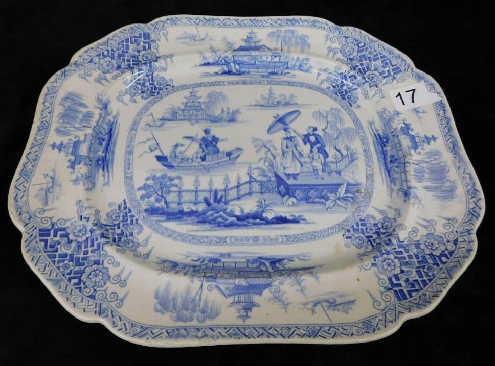 Vintage Napier Transfer Platter - 15" x 12.75": See Photos for Details and Condition
