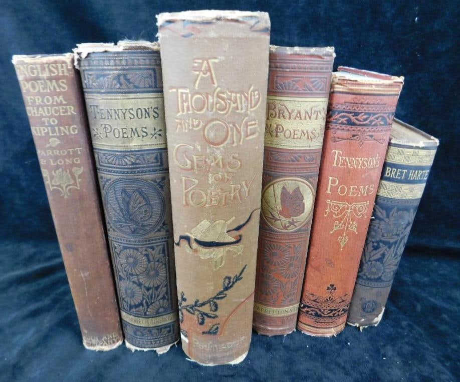 Antique Books - 6 Pieces - 1902 "English Poems From Chaucer to Kipling" Parrott and Long (1 of 20)