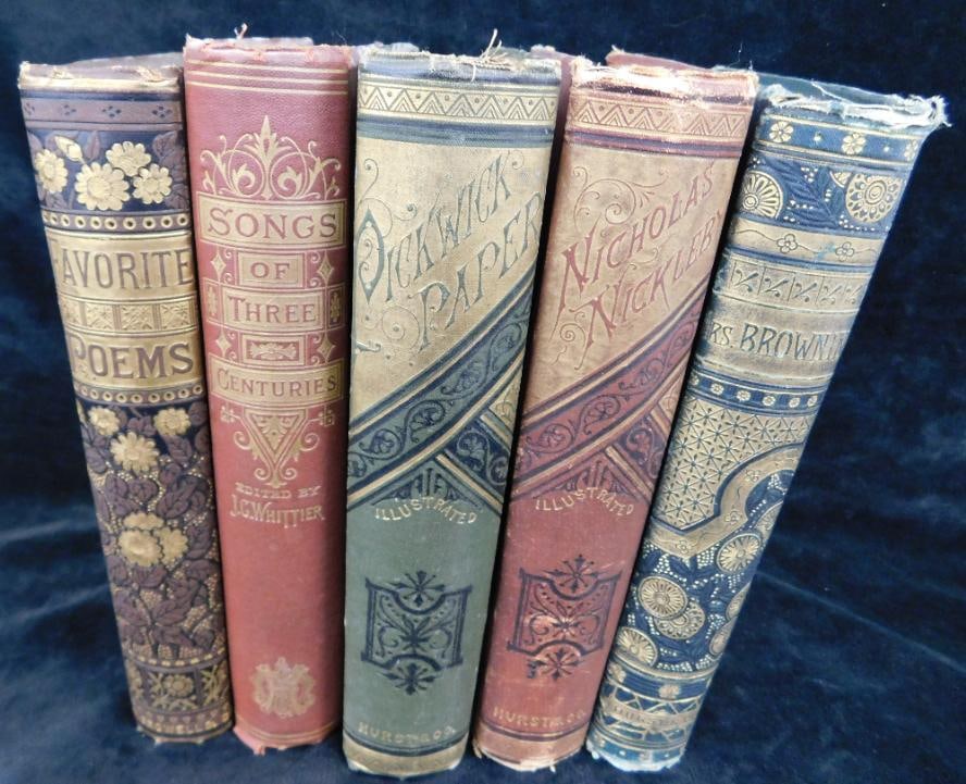 Antique Books - 5 Pieces - "Favorite Poems" English and American Authors (1 of 20)