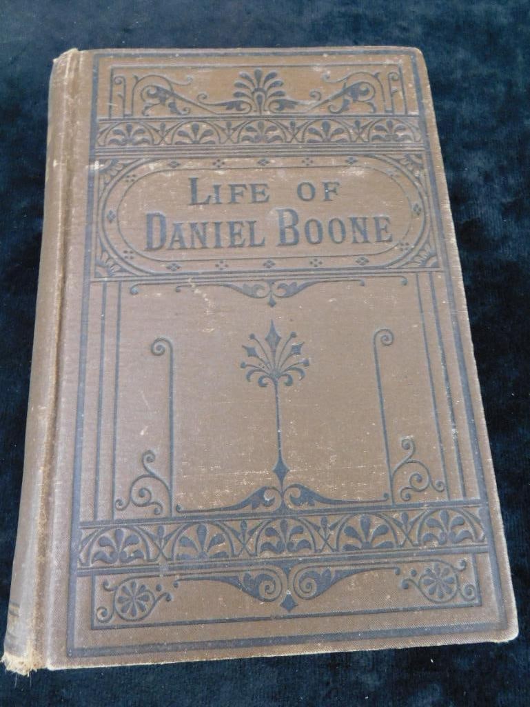 Antique Books - 1 Pieces - 1865 "Life Of Daniel Boone - Autobiography: See Photos for Details and Condition
