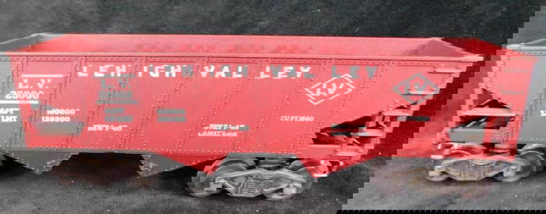 Lionel Model Trains - 0 Gauge - #6456 - Red Hopper Car - Original Box: See Photos for Details and Condition