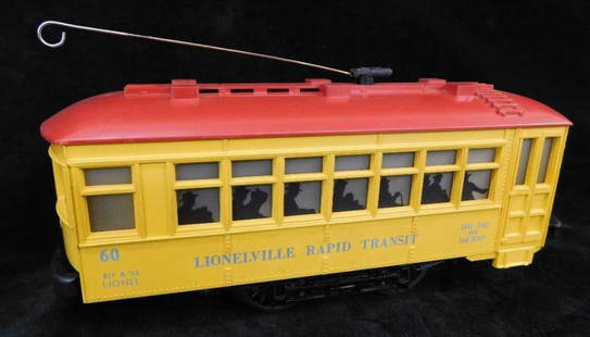 Lionel Model Trains - 0 Gauge - #60 - Trolley Car - Original Box: See Photos for Details and Condition