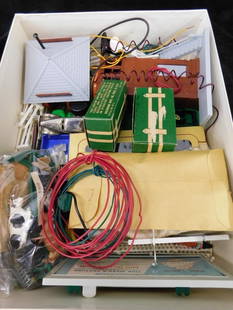 Box Lot of Model Train Accessories: See Photos for Details and Condition