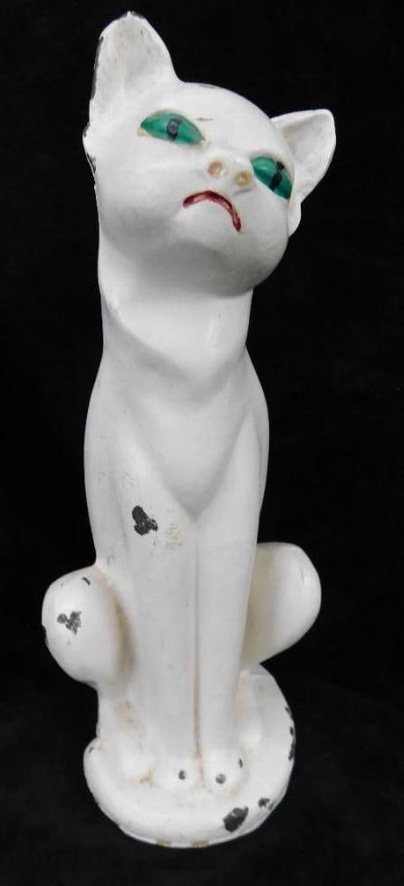 Cast Iron Door Stop - Mid Century Cat - 10.25" x 4" x 2.5": See Photos for Details and Condition