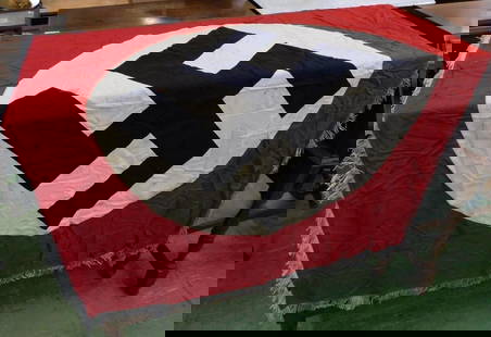 WW2 German Banner - 54" x 46": See Photos for Details and Condition