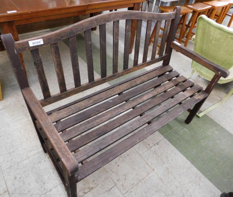 Teak Wood Bench - 37" x 51" x 24" (1 of 7)