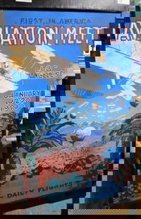 P.L. McMillan Signed Oil on Board - Reproduction 1910 Poster - 39" x 24": See Photos for Details and Condition