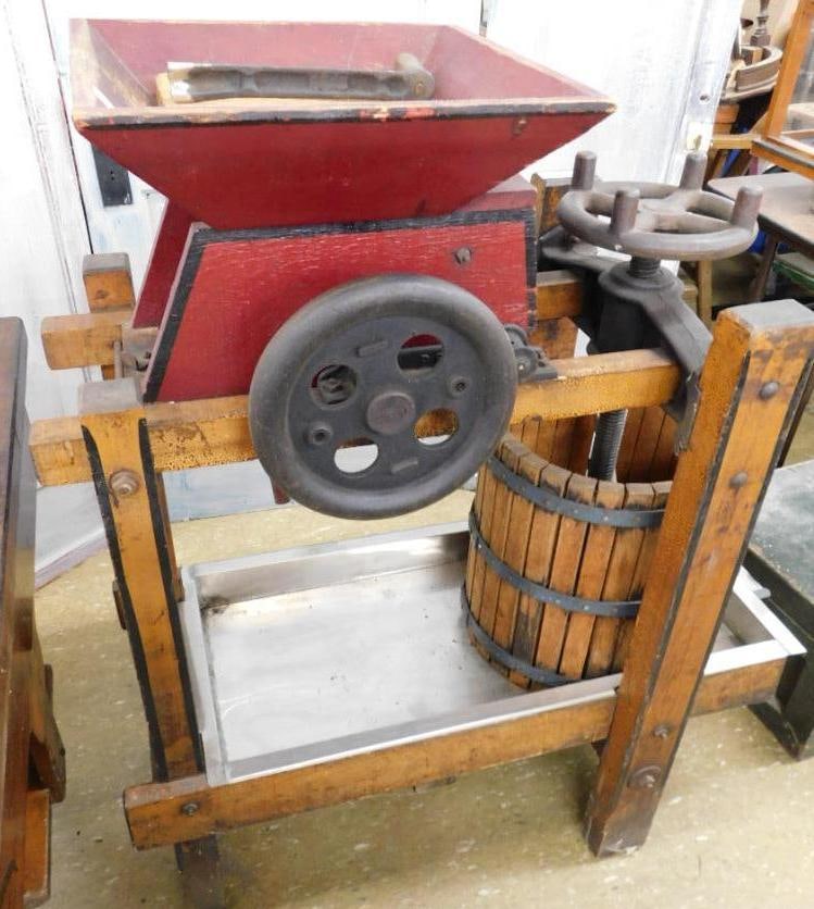 Apple Press - Crank Handle Needs Rewelded - 47" x 41" x 21" (1 of 12)