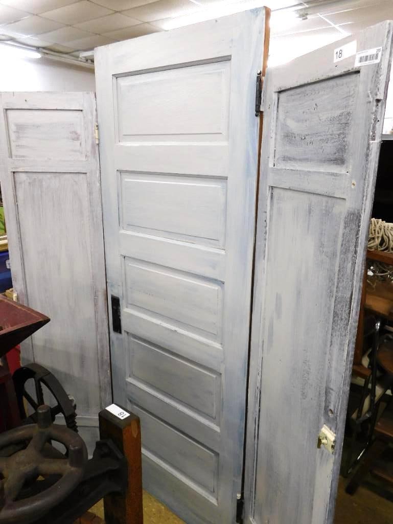 3 Piece Door Screen - 78" x 65": See Photos for Details and Condition