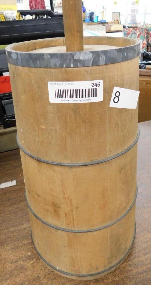 Reproduction Wood Churn with Dasher - 18' x 8" (1 of 8)