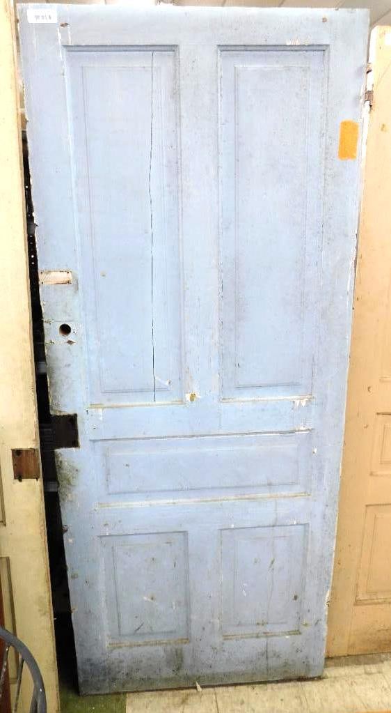 Vintage 5 Panel Pine Door - Painted - 80.5" x 33.75" (1 of 8)
