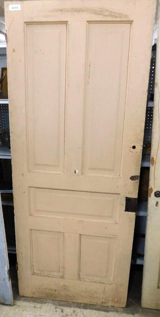 Vintage 5 Panel Pine Door - Painted - 81.15" x 33.75" (1 of 5)