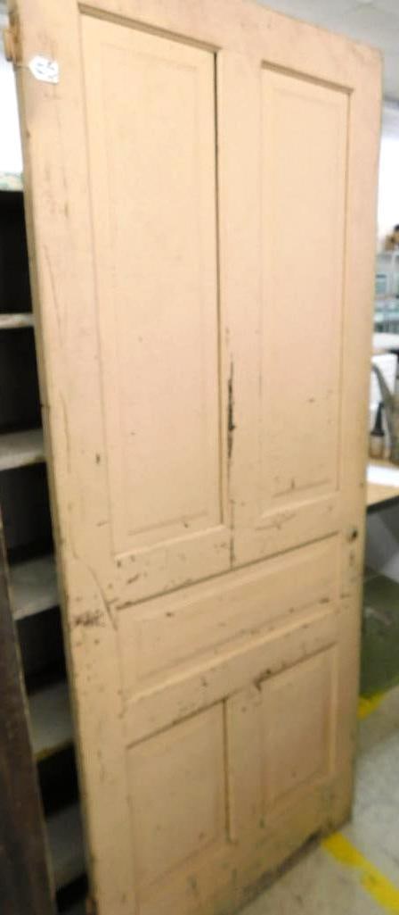 Vintage 5 Panel Pine Door - Painted - 81.15" x 33.75" (1 of 9)