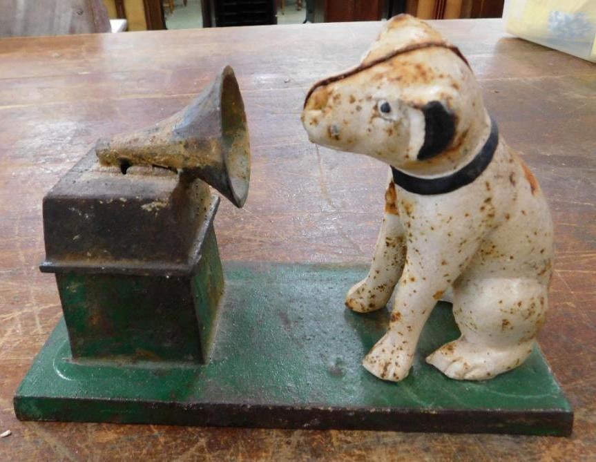 Cast Iron RCA Victor "Nipper" Figure - 5.5" x 8.5" x 3.5" (1 of 6)