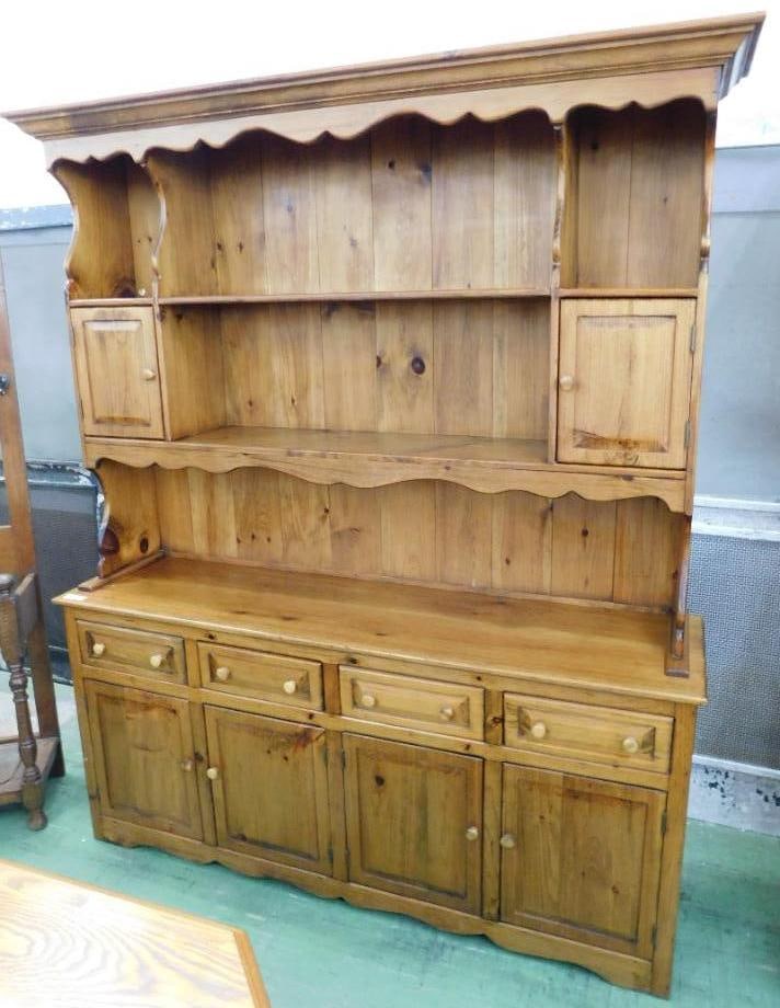 Habersham Pine Sideboard Hutch - 2 Piece - 84" x 69" x 17.5" (1 of 15)