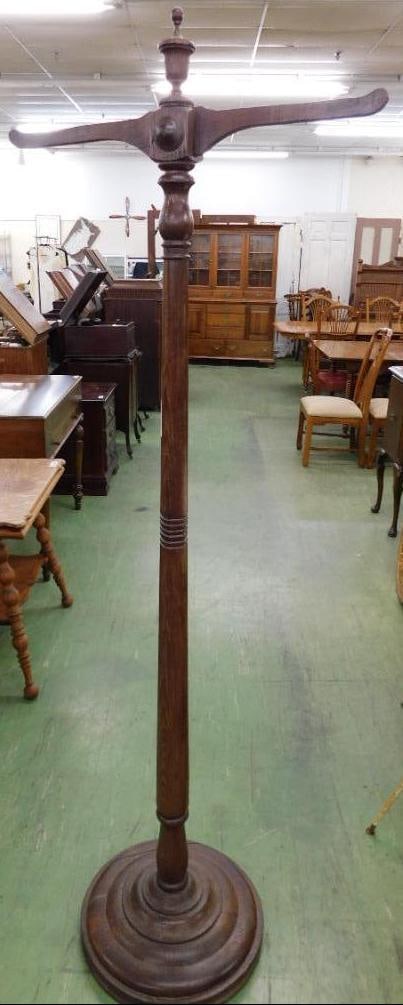 Coat Rack - Heavy Base - 77" Tall: See Photos For Condition and Details