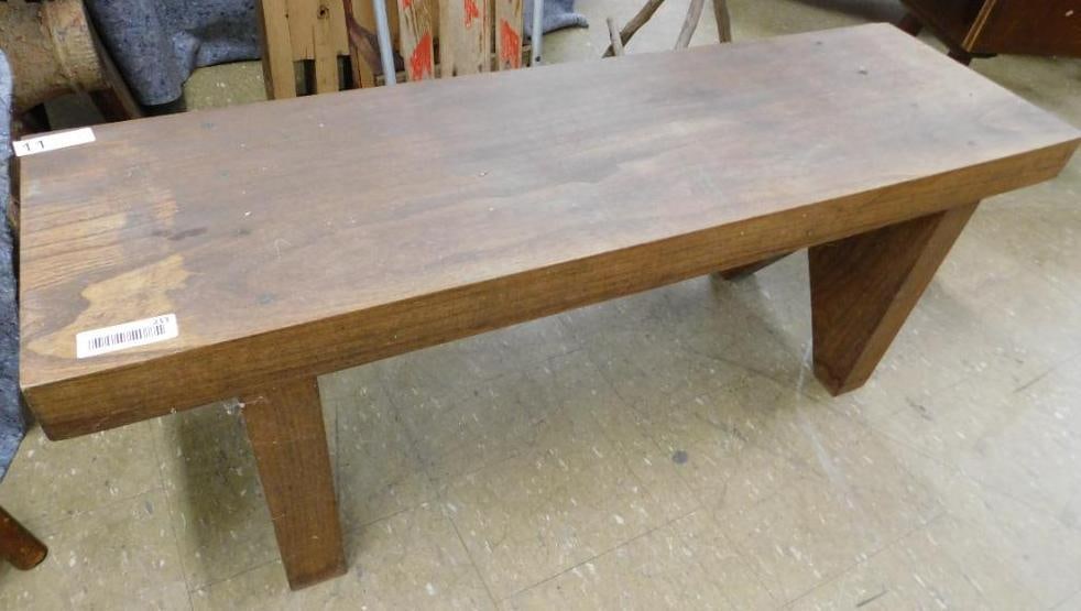 Heavy Duty Solid Wood Bench - 16.5" x 44.5" x 13" (1 of 6)