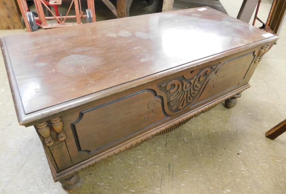 Cedar Blanket Chest - 21" x 46" x 19": See Photos For Condition and Details