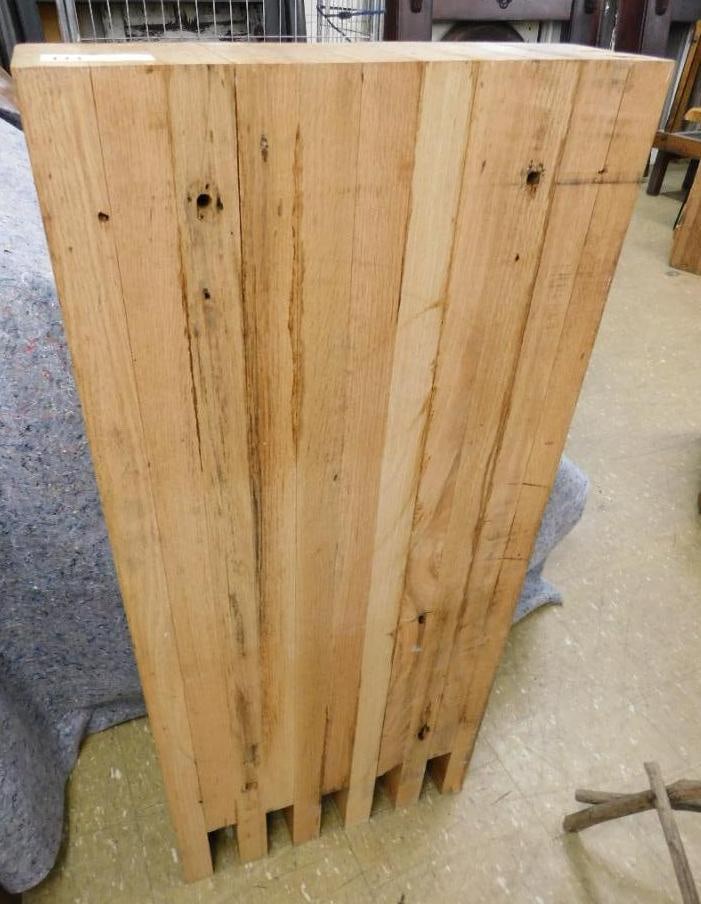 Butcher Block - 42" x 19" x 5": See Photos For Condition and Details