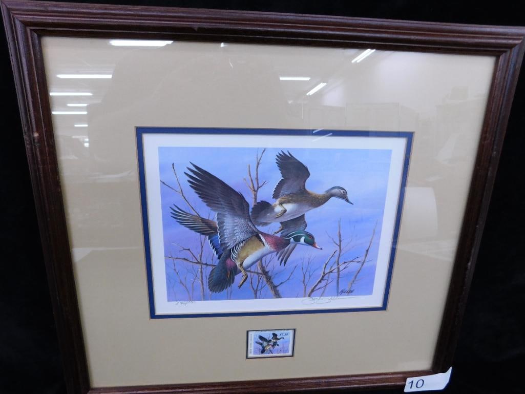 1984 NC Duck Print - Signed James Killan - Stamp - Limited Edition - 16.5" x 18" (1 of 9)