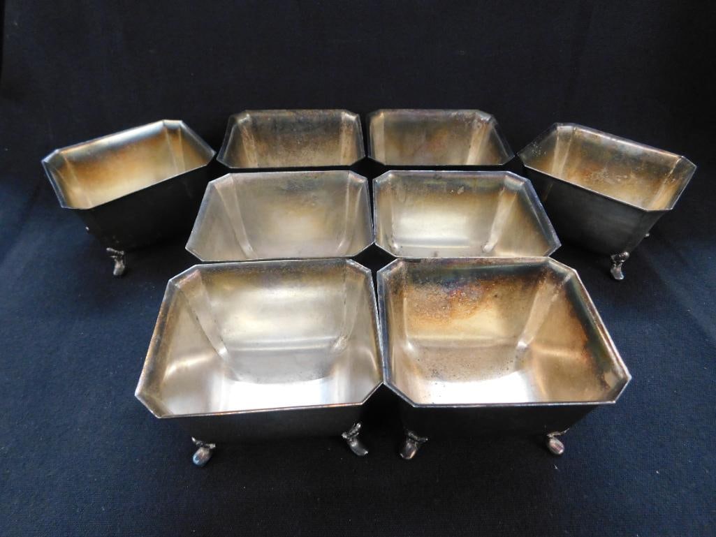 Tray Lot of 8 Silverplated Matching Nut Dishes - Each 2" x 2.75" x 2.25" (1 of 7)
