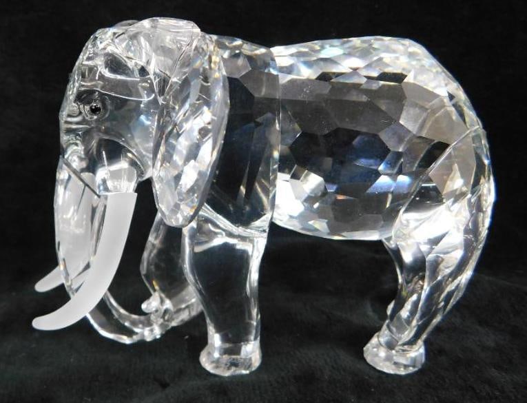 Swarovski Silver Crystal - Austria - Figurine - Annual - 1993 - Elephant: No Chips / Breaks - No Box - See Photos For Condition and Details