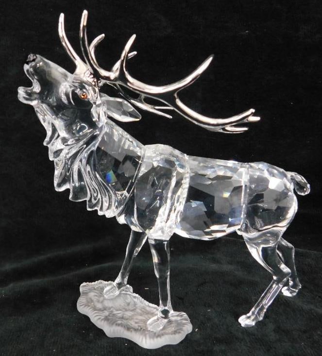 Swarovski Silver Crystal - Austria - Figurine - Stag (1 of 6)