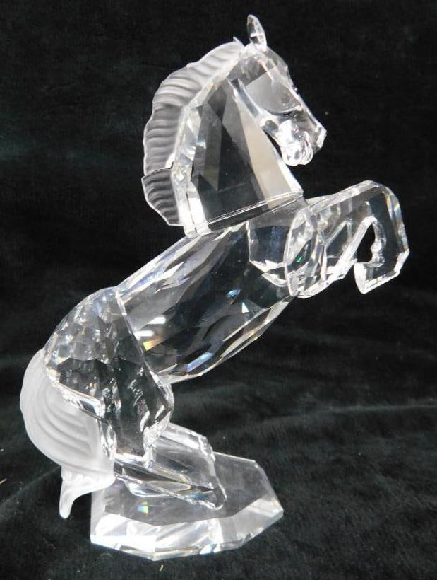 Swarovski Silver Crystal - Austria - Figurine - Horse: No Chips / Breaks - No Box - See Photos For Condition and Details
