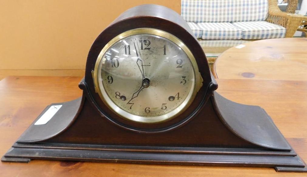 Vintage Ansonia Mantle Clock - No Key - 9" x 20" x 6" (1 of 10)