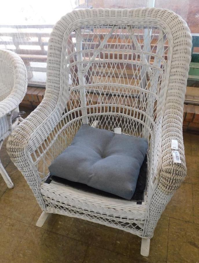 Vintage Wicker Rocker - 42" x 32" x 42": See Photos For Condition and Details