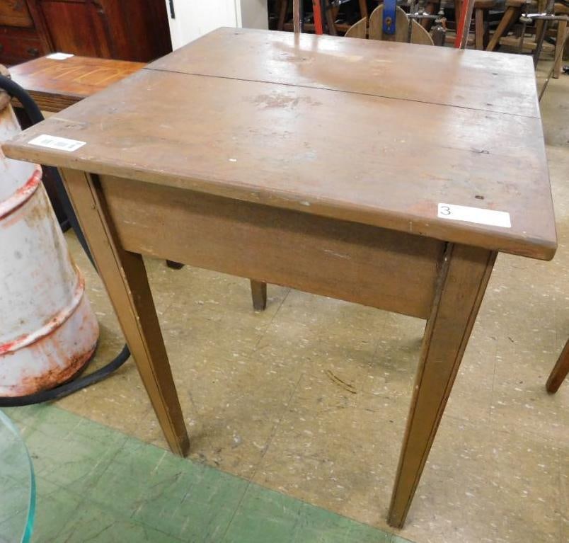 Pegged & square nailed 2 Plank 1 Drawer Southern Stand - 29" x 24.5" x 23" (1 of 7)