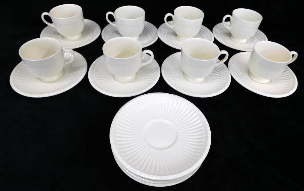 Wedgwood Teacups and Saucers - 8 Cups - 12 Saucers: See Photos for Condition and Details