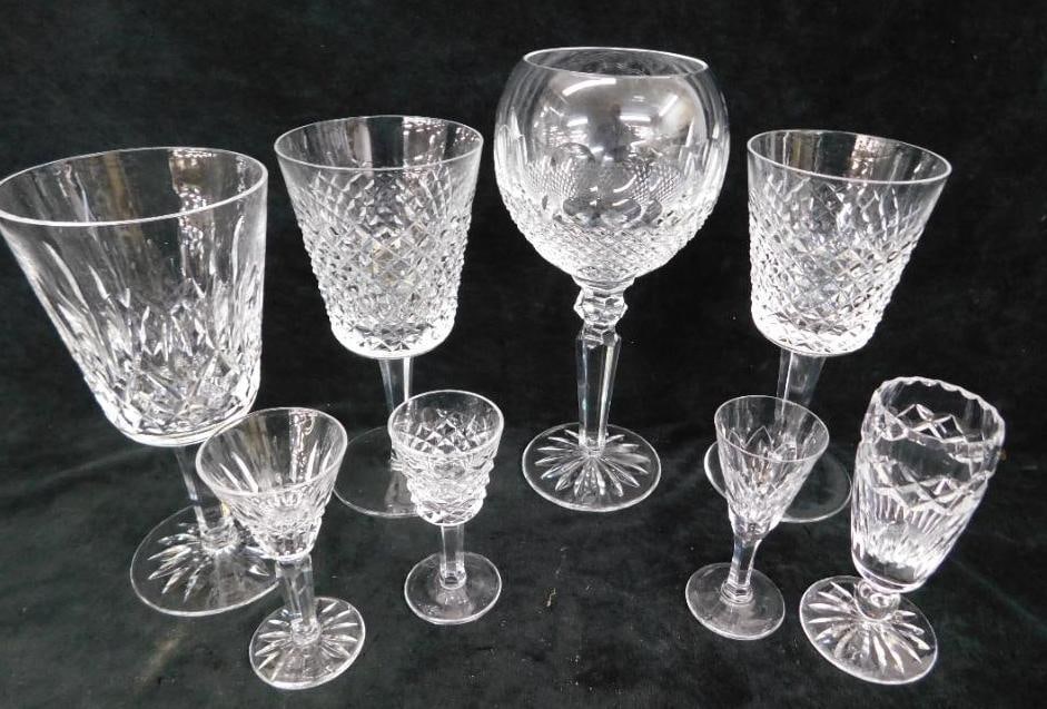 6 Pieces of Waterford Crystal -1 Thomas Webb - 1 Stuart: See Photos for Condition and Details