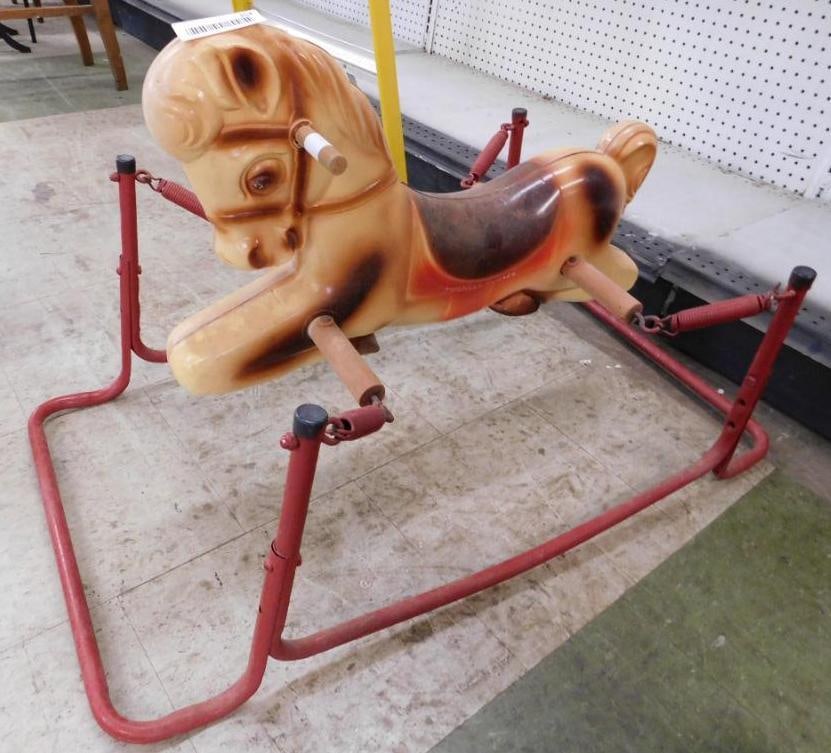 Vintage Bouncy Horse - 21" x 19.5" x 37": See Photos for Condition and Details