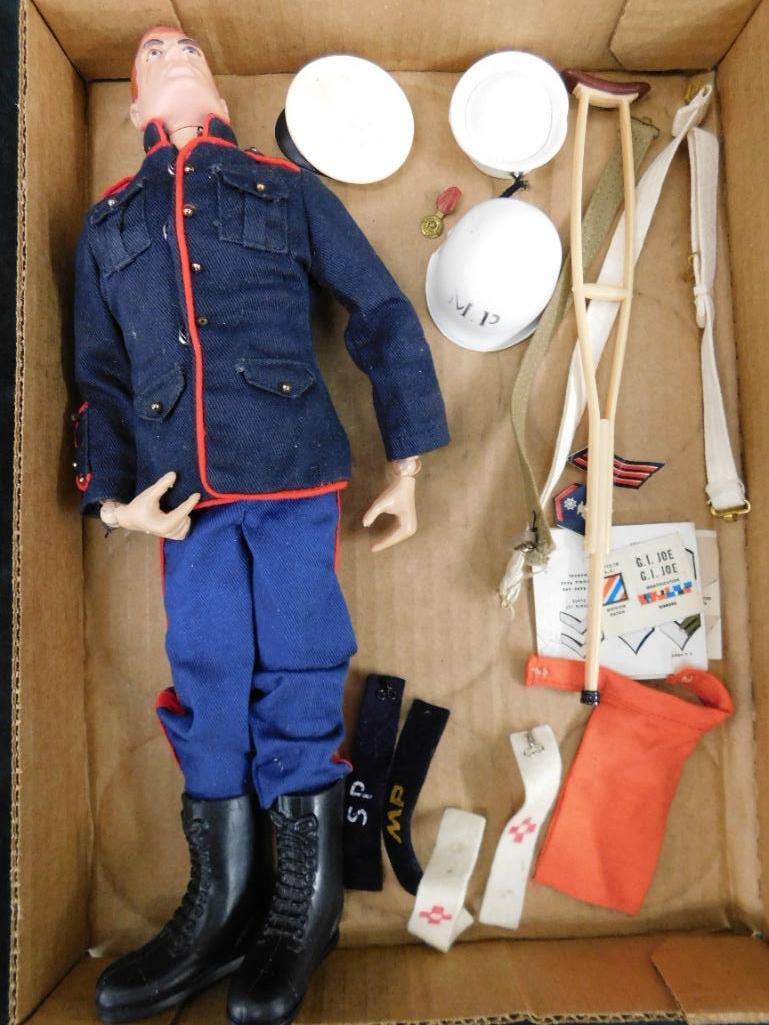 Vintage G.I. Joe Figure with Uniform and Accessories: Only Items Shown Are Included - See Photos For Condition and Details