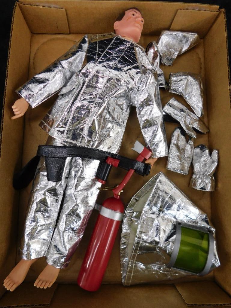 Vintage G.I. Joe Figure with Uniform and Accessories: Only Items Shown Are Included - See Photos For Condition and Details