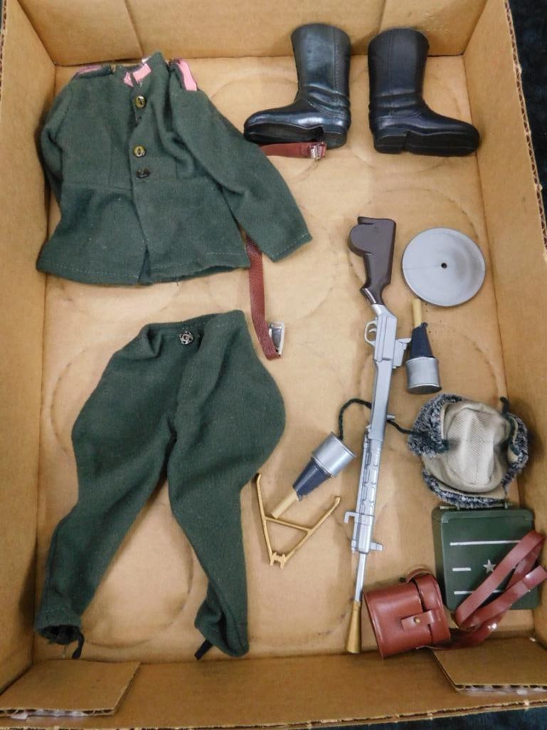 Vintage G.I. Joe Uniform and Accessories: Only Items Shown Are Included - See Photos For Condition and Details