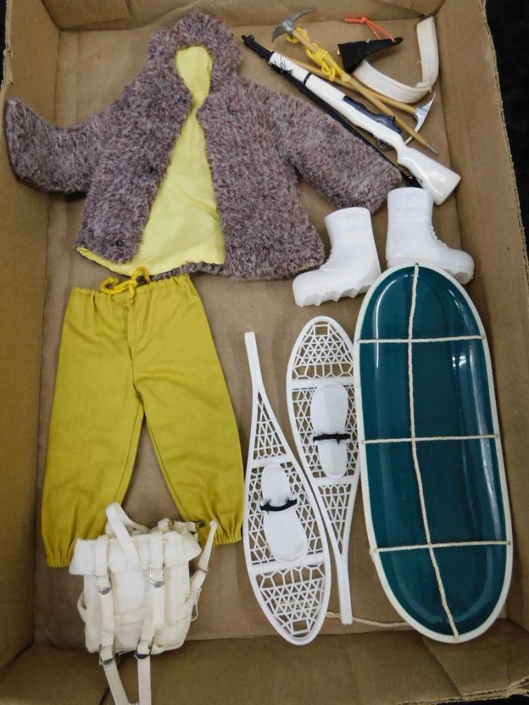 Vintage G.I. Joe Uniform and Accessories: Only Items Shown Are Included - See Photos For Condition and Details
