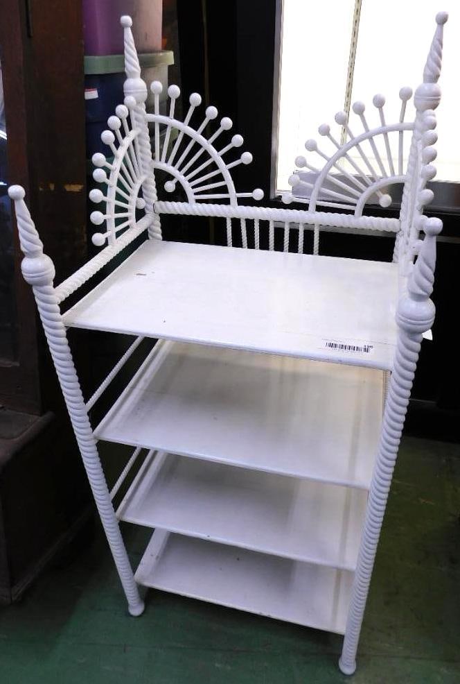 White Painted Knick Knack Shelf - 41.5" x 18" x 15" (1 of 8)