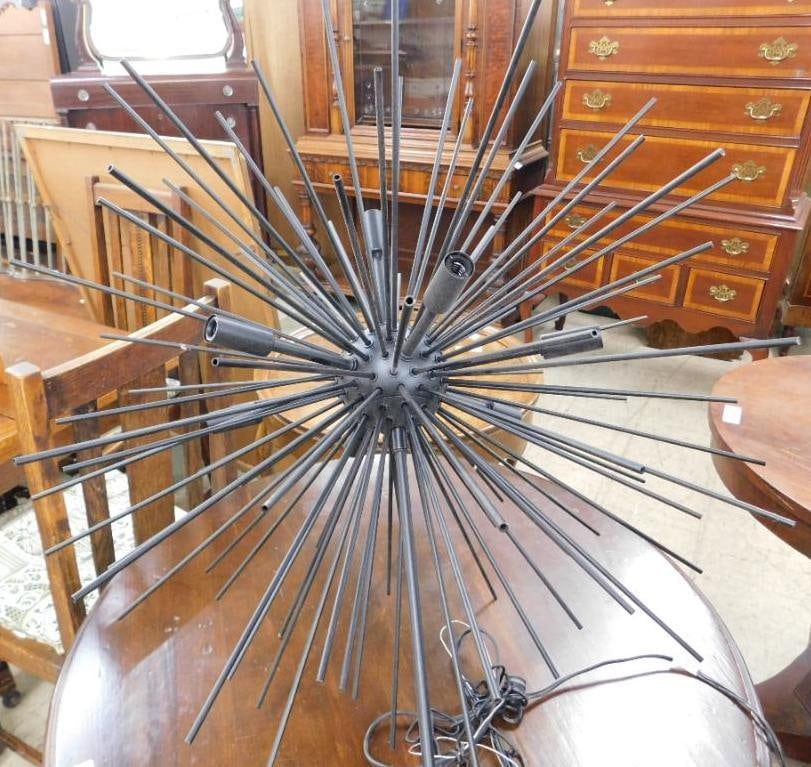 Modern Atomic Star Chandelier - 26" (1 of 5)