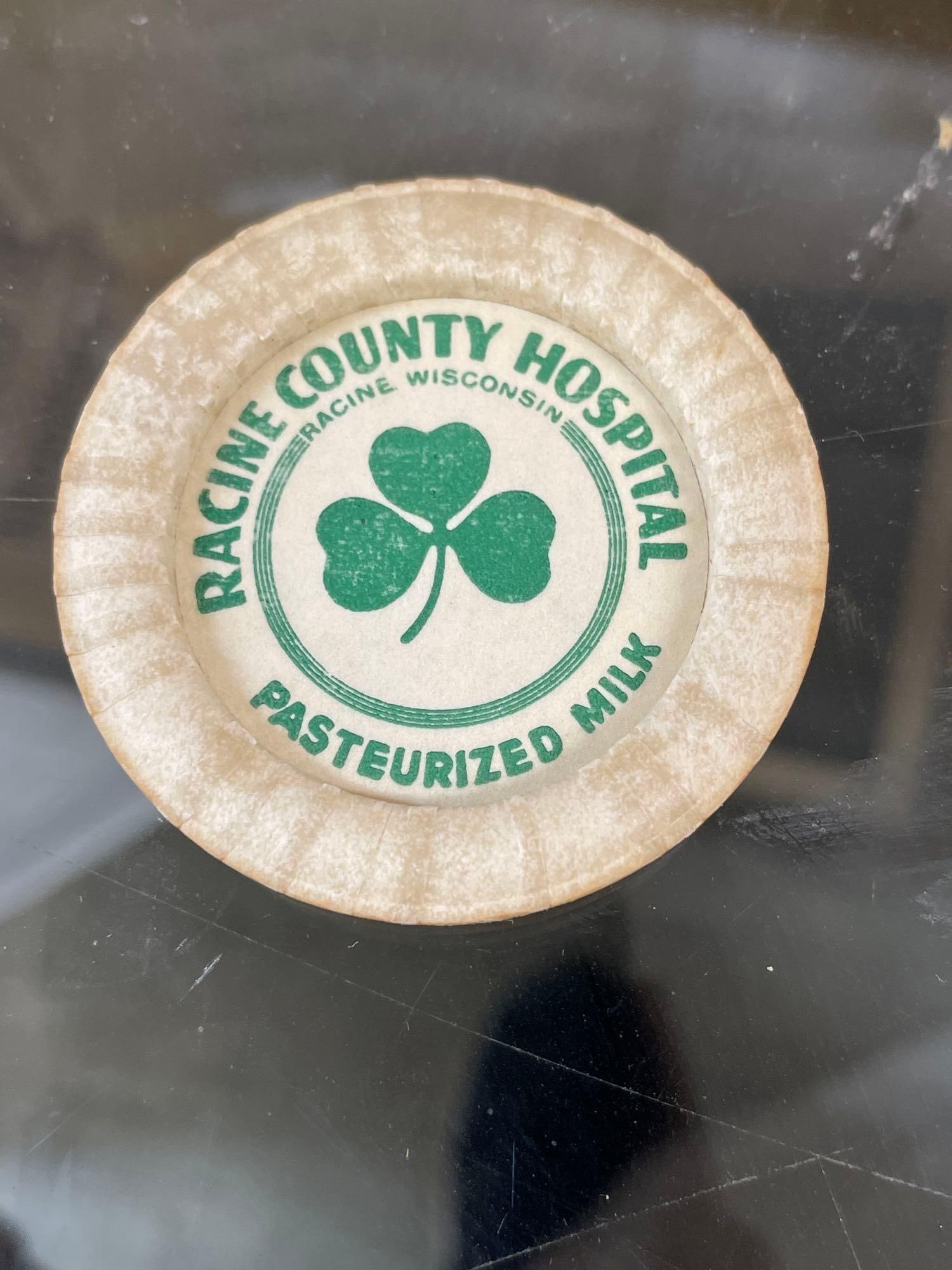 Milk Bottle Caps Racine County Hospital Racine Wisconsin - 2