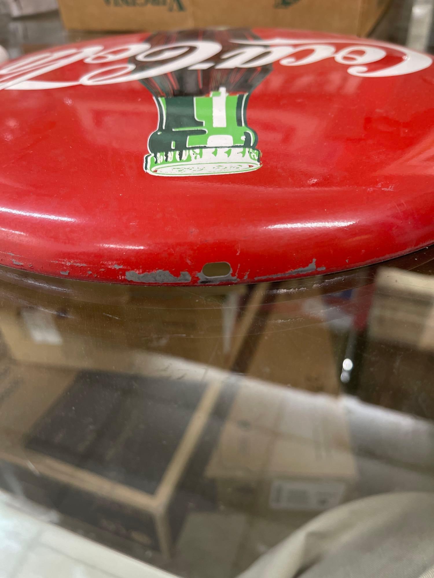 1990 The Coca-Cola Company Round Button Metal Sign - 4