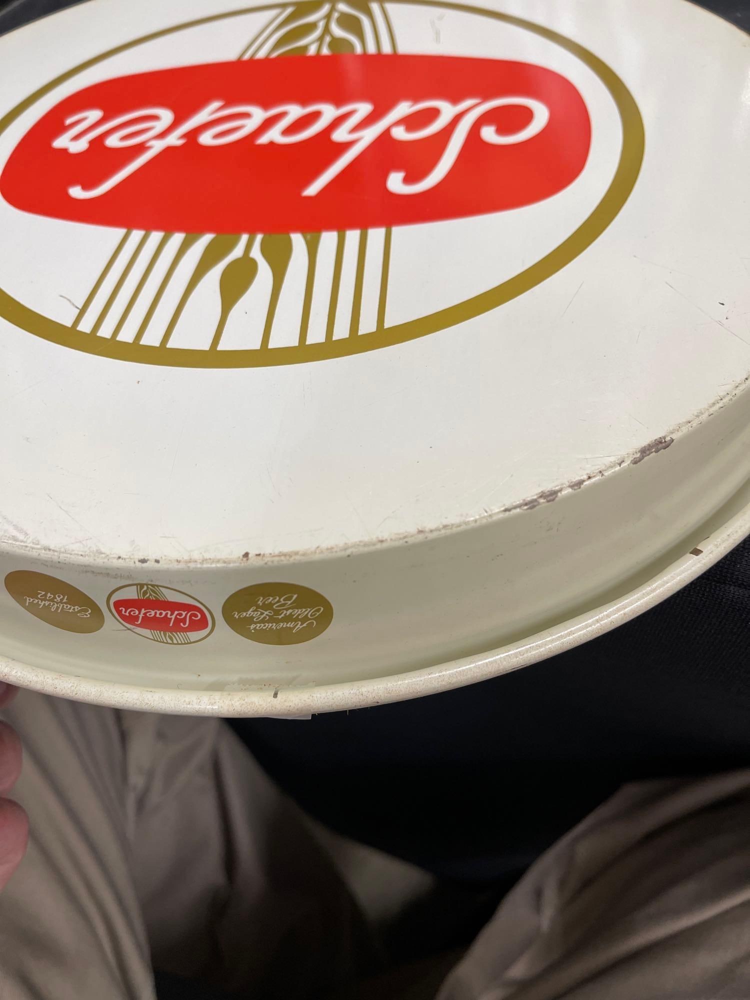 2 Schaefer Americas Oldest Lager Beer Trays - 6