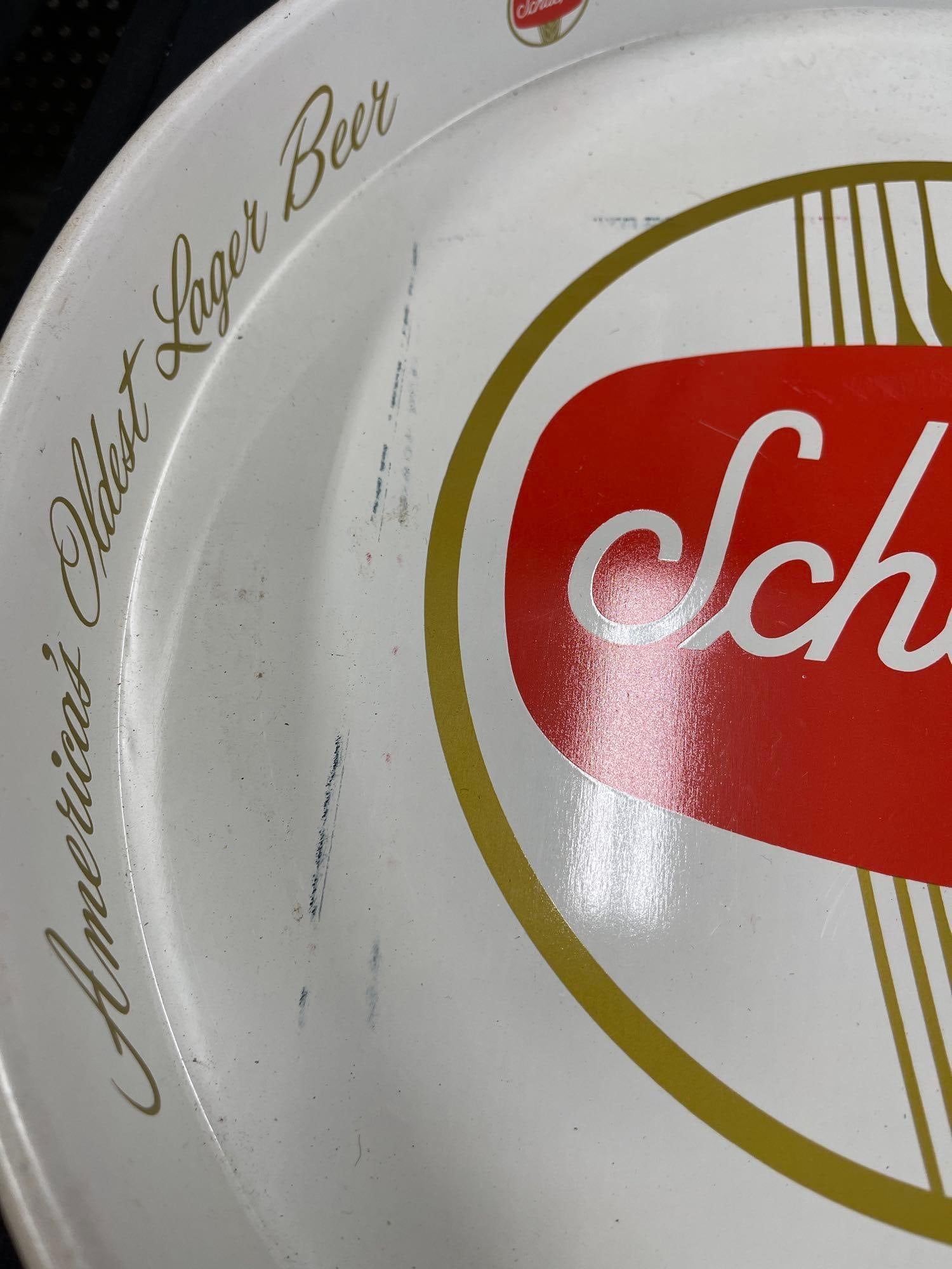 2 Schaefer Americas Oldest Lager Beer Trays - 9